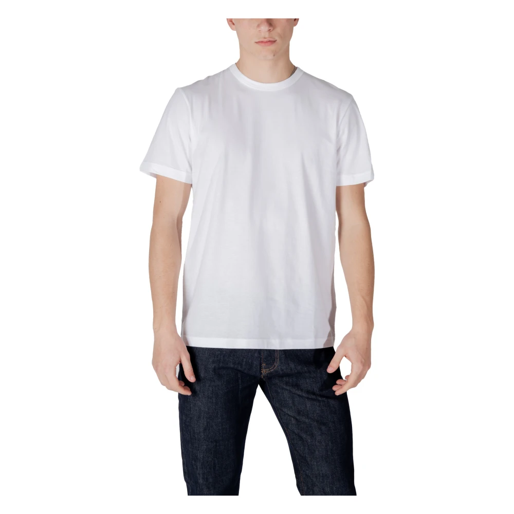 Colmar Witte Katoenen T-shirt Korte Mouw Ronde Hals White Heren