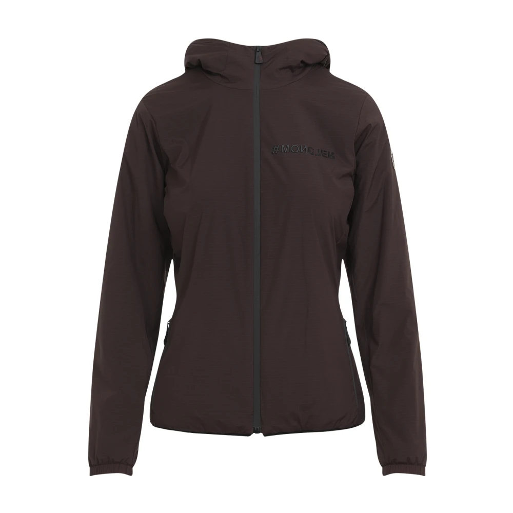 Moncler Donkerrode Mid Layer Jas Brown Dames