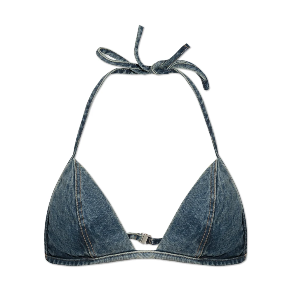 Rick Owens Denim Bra Blue Dames