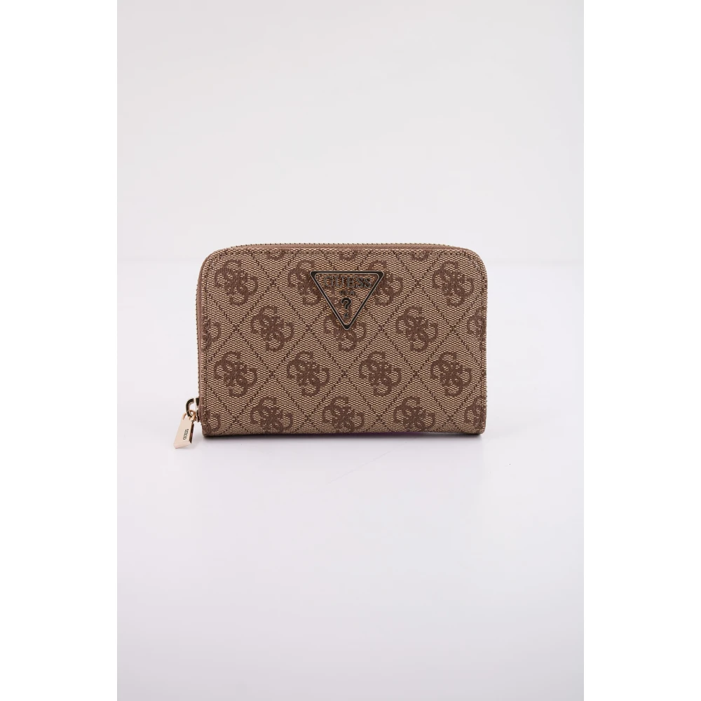 Guess Rits Portemonnees & Kaarthouders Laurel Stijl Brown Dames