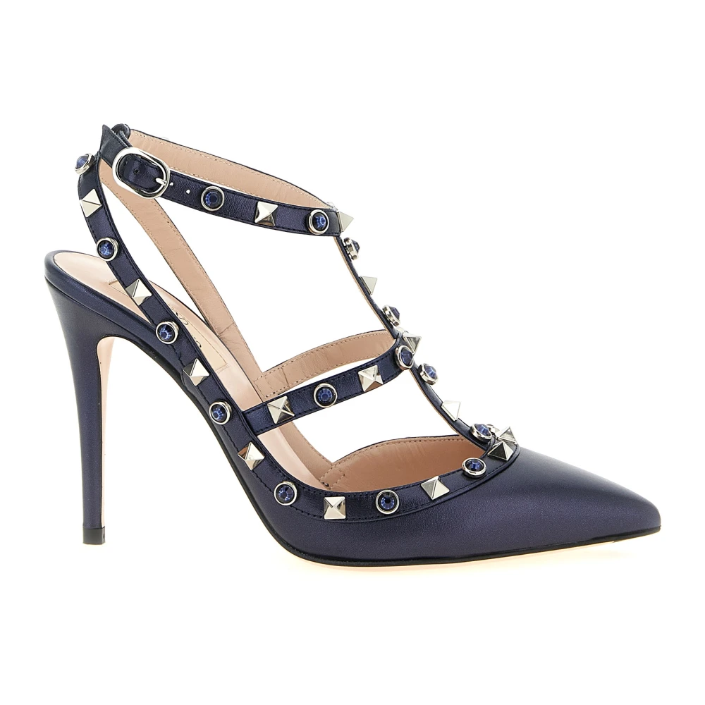 Valentino Garavani Women's Blue Rockstud Pumps - Pumps - 5 Uk - Shoes
