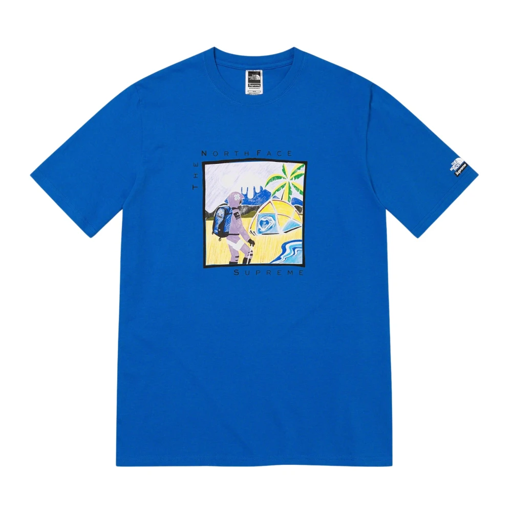 Supreme Beperkte Oplage Schets Blauwe Top Blue Heren