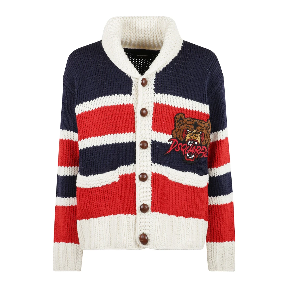 Dsquared2 Men's Multicolor Cardigans, S, Stylish Pullover Jumper