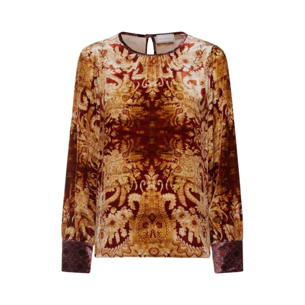 Pierre-Louis Mascia Women's Yellow Blouses, L, Kanpur Longsleeve Shirt