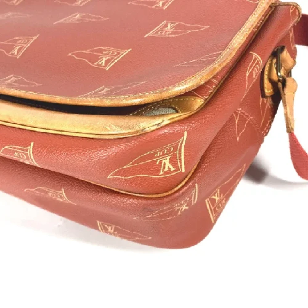 Louis Vuitton Vintage Pre-owned Cotton louis-vuitton-bags Orange Dames
