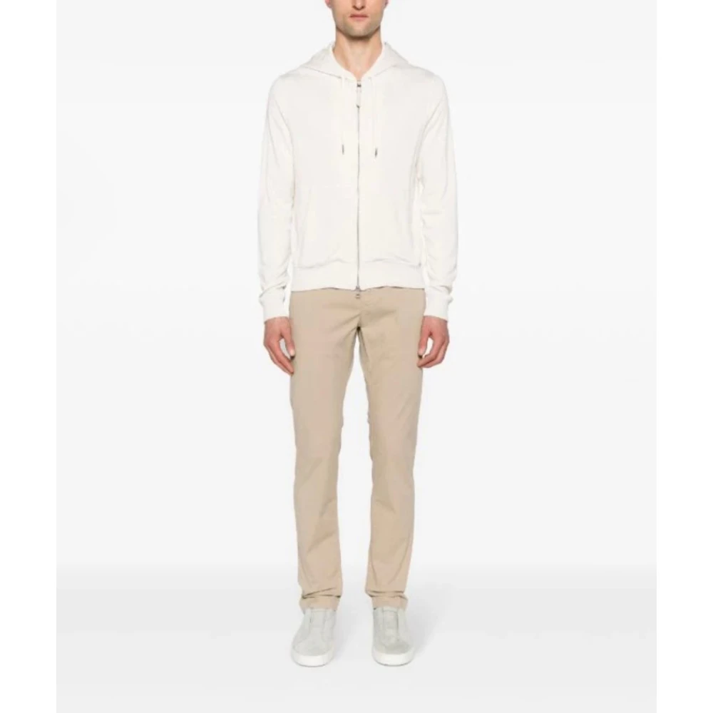 Jacob Cohën Sportieve Bobby Broek Beige Heren