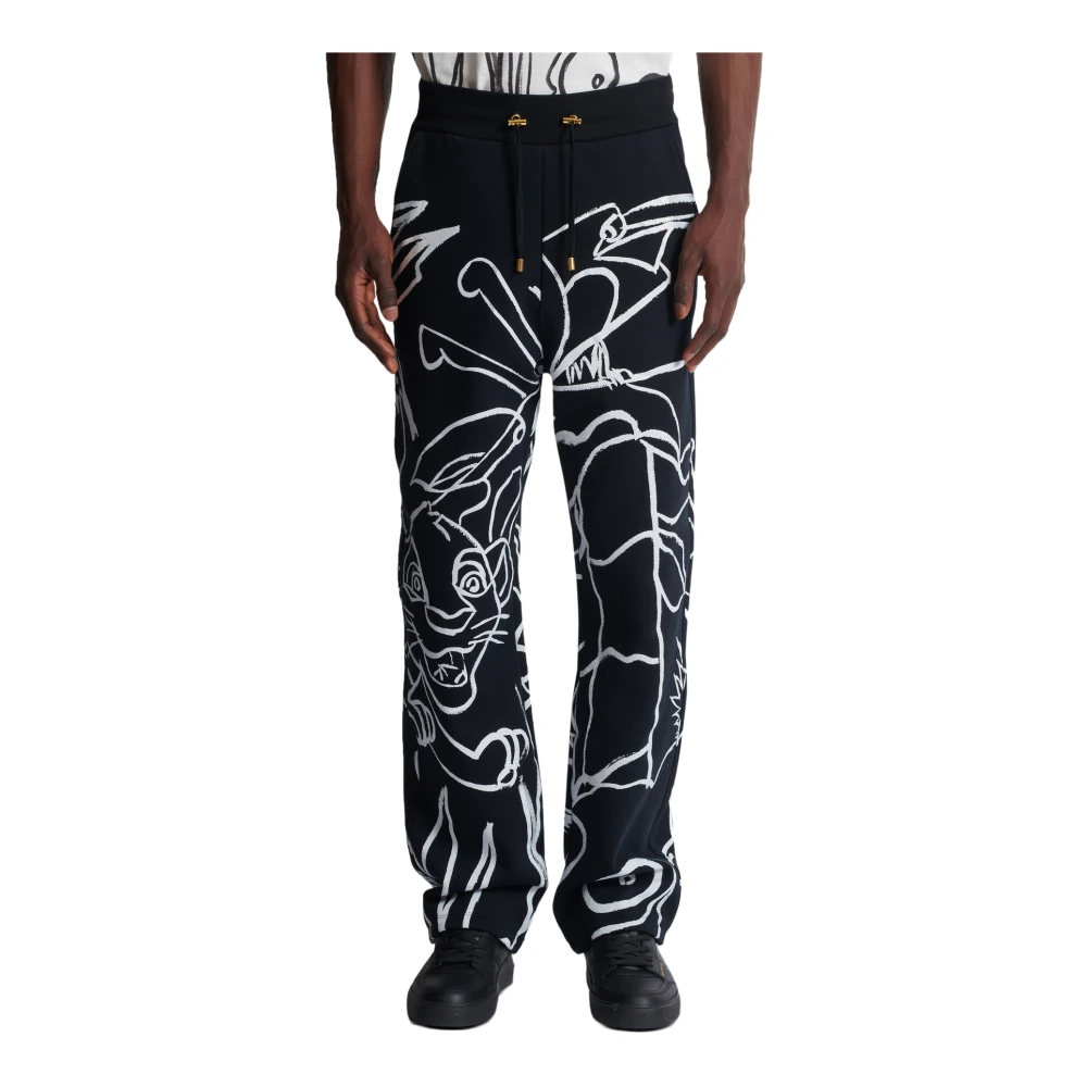 Balmain Disney x : The Lion King Jogging gedrukt Kind Vroeg Black Heren