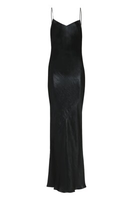 elegant-black-satin-long-dress