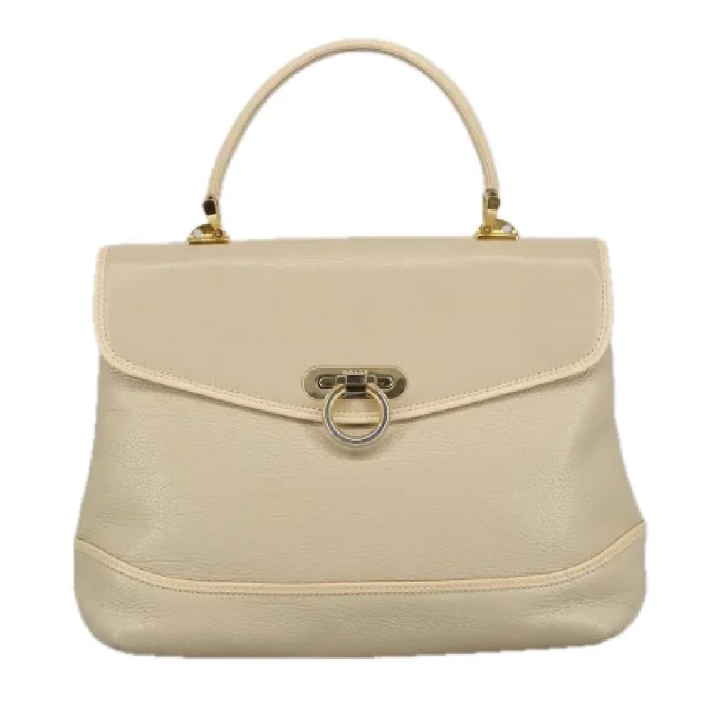Bally Pre-owned Leather handbags Beige Dames