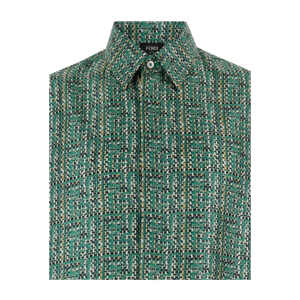 Fendi Short Sleeve Shirts Multicolor Heren