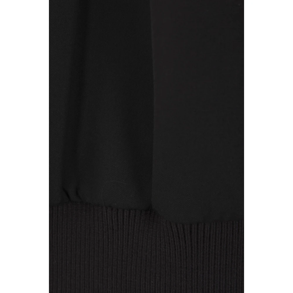 Yohji Yamamoto Zwarte wollen bomberjack Black Dames