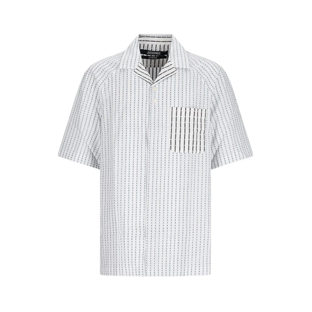 Jacquemus Multicolor La Chemise Romarin Mc - Male - Short Sleeve Shirts - Xl - Shirts