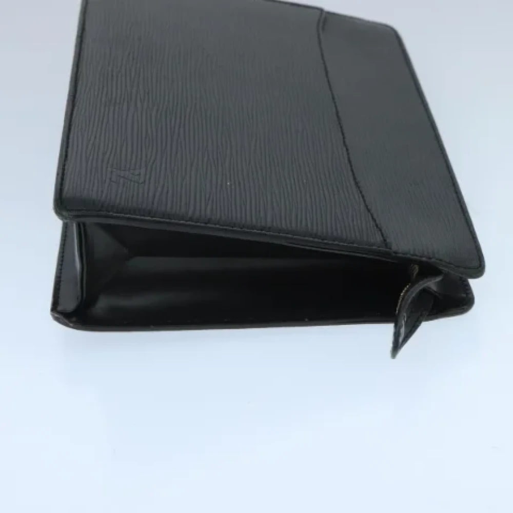 Louis Vuitton Vintage Pre-owned Leather clutches Black Dames