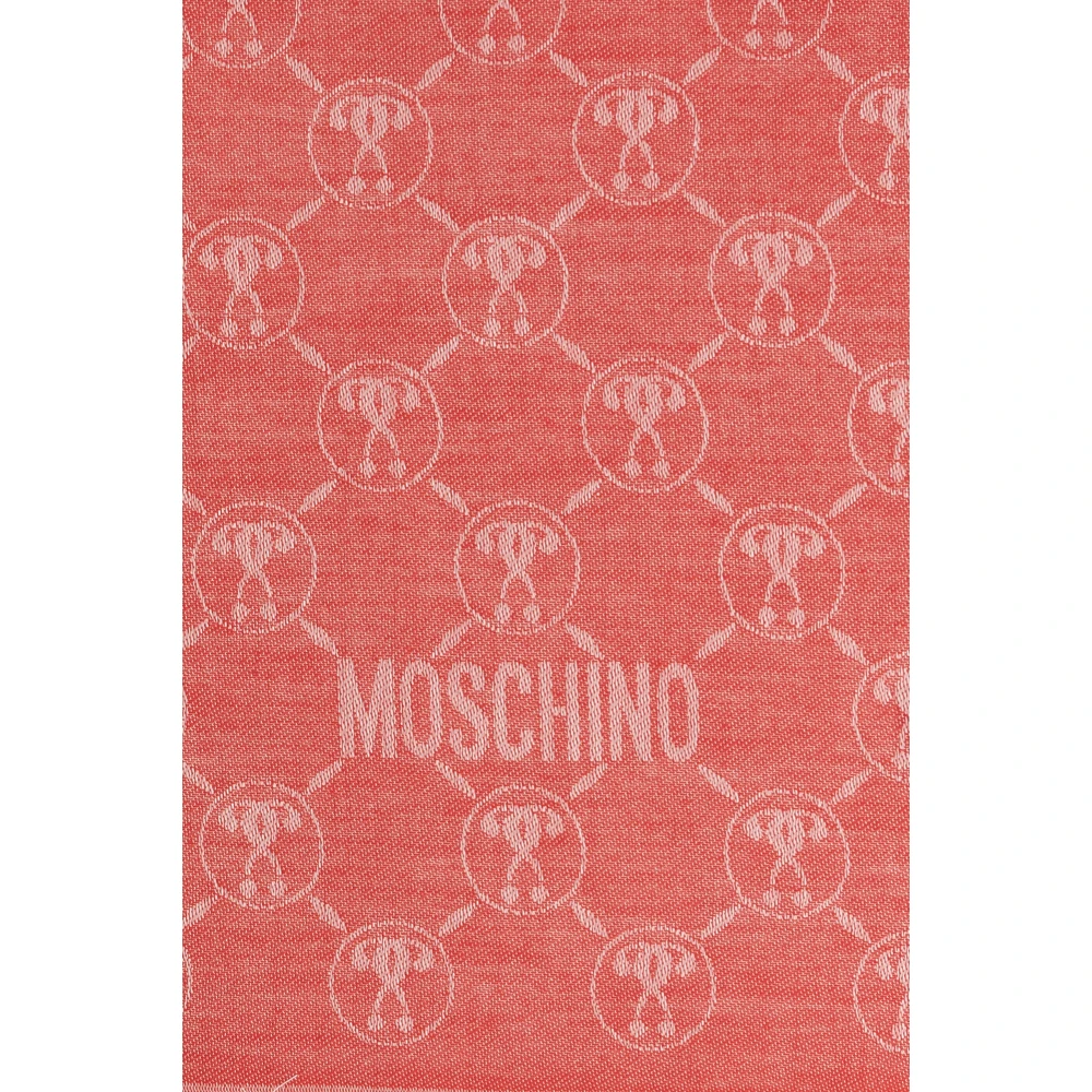 Moschino Sjaal met monogram Red Dames