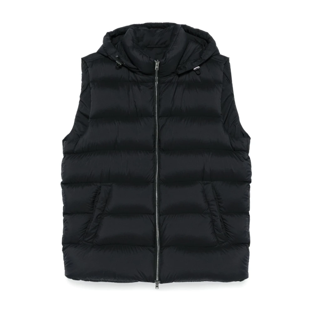 Herno Men's Black Waistcoats, 2XL, Piumino Smanicato