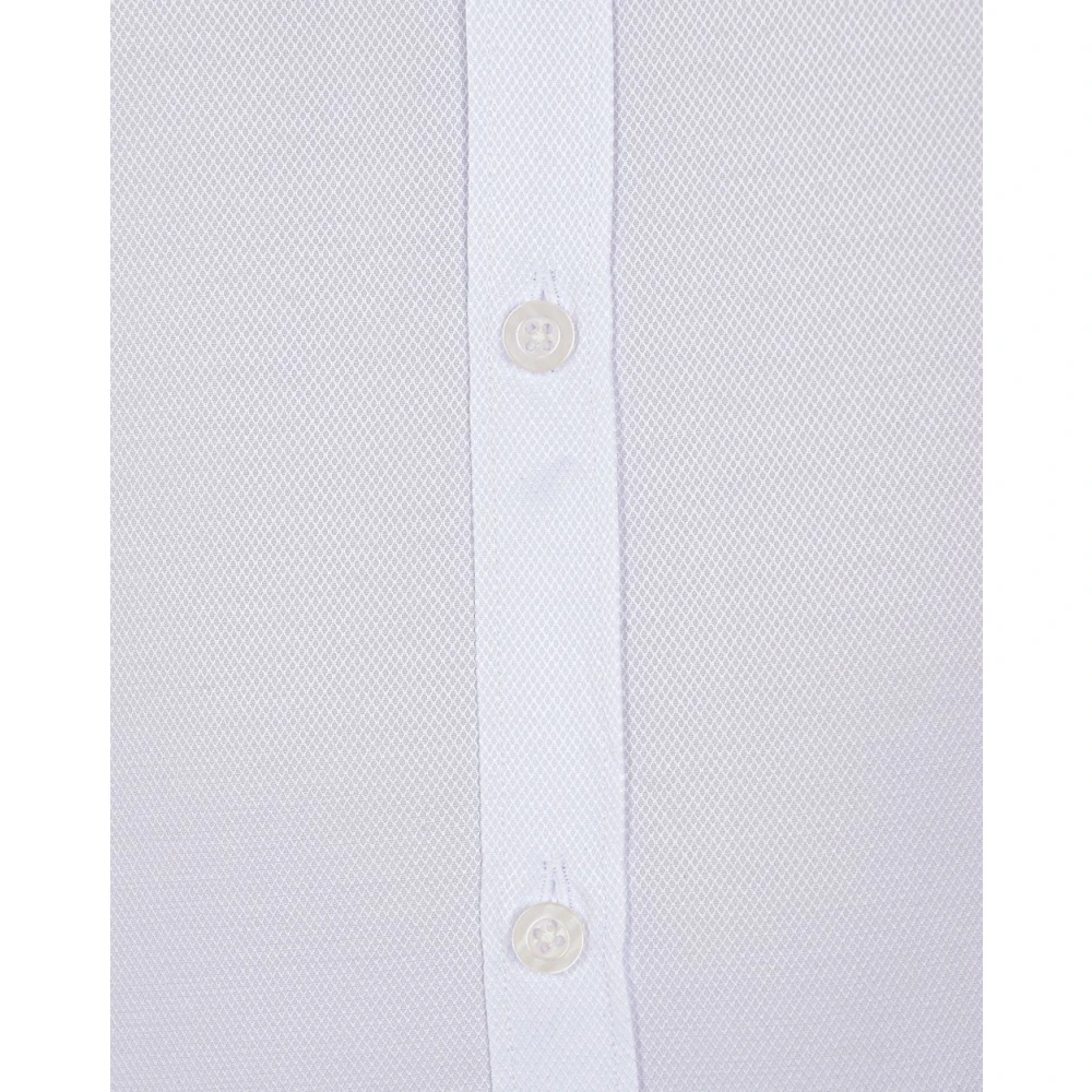 Daniele Alessandrini Basic V-Hals Shirt White Heren