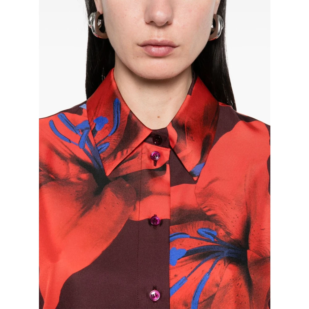 alexander mcqueen Bordeaux Damesoverhemden Multicolor Dames