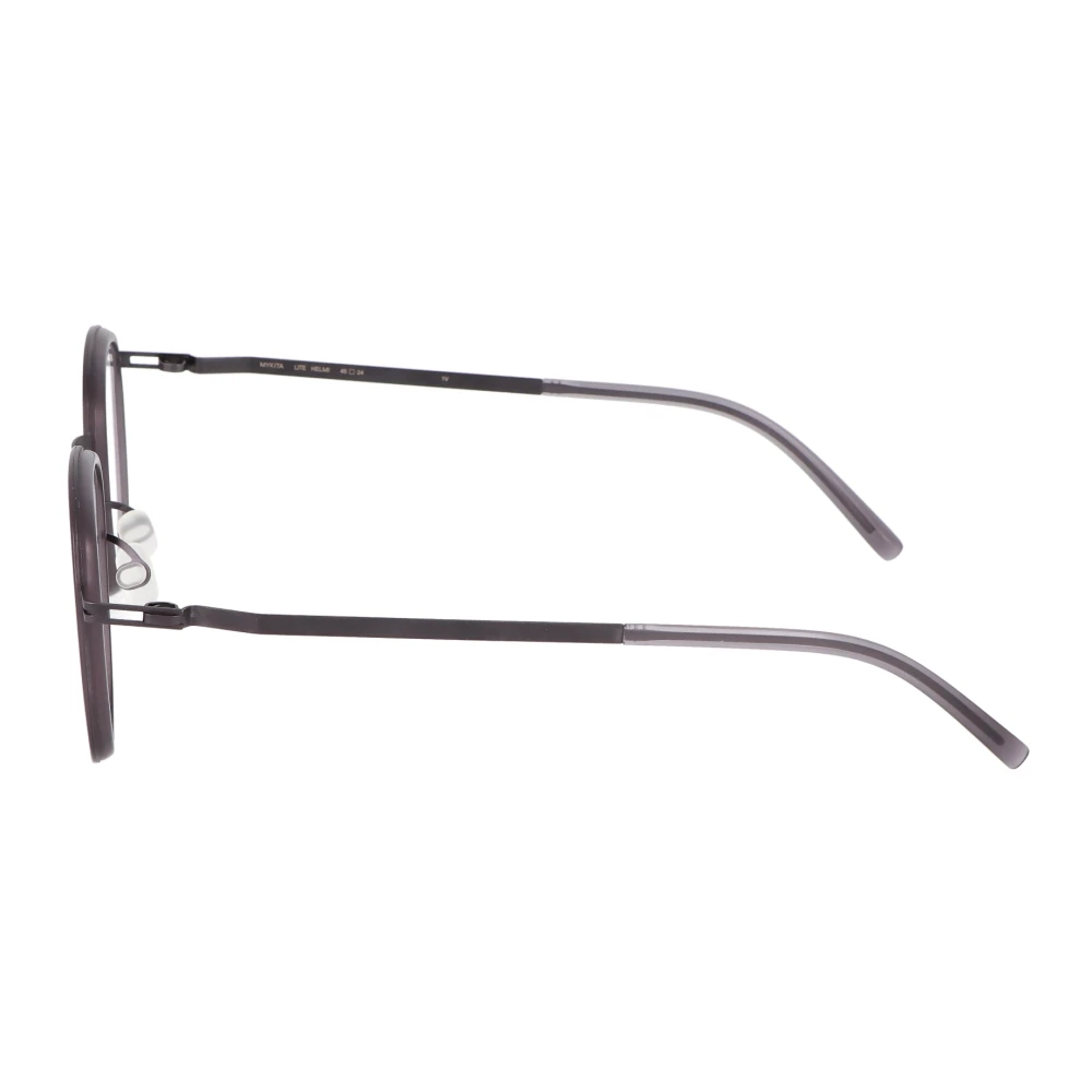 Mykita Moderne ronde metalen montuurbril Black Unisex