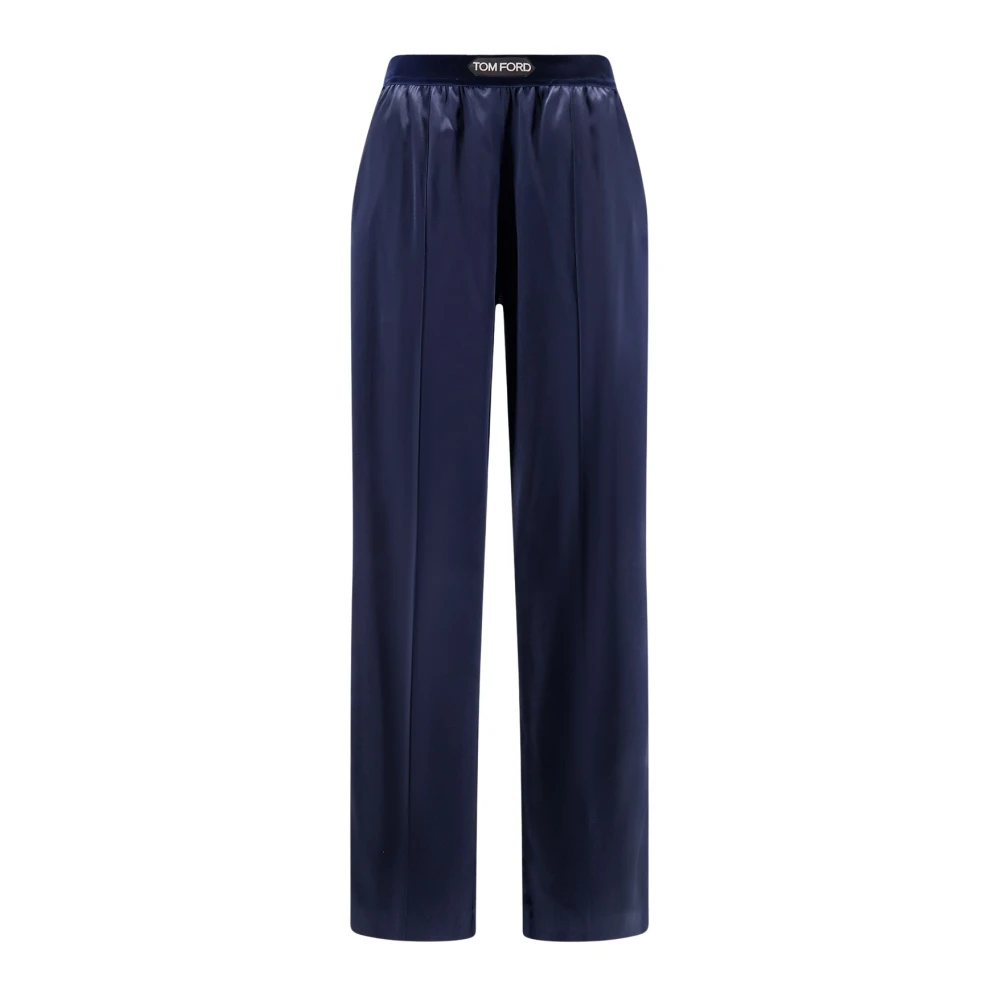 Tom Ford Women's Blue Silk Satin Pj Pants