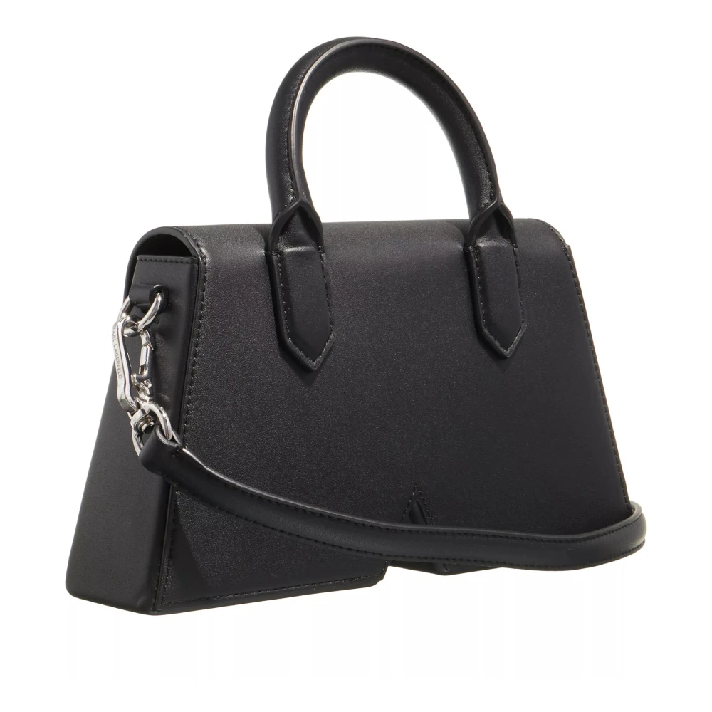 Karl Lagerfeld Iconische Zwarte Leren Crossbody Tas Black Dames