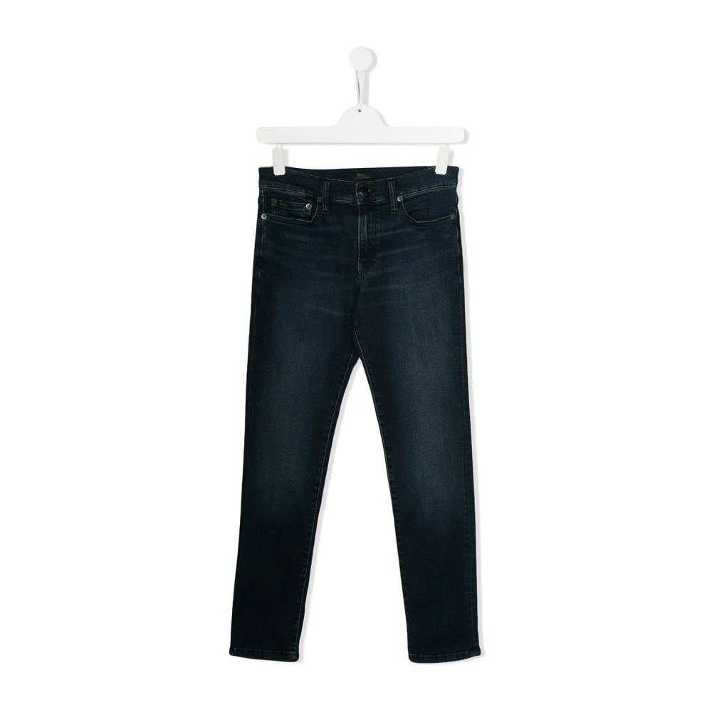 Polo Ralph Lauren Jeans med knappgylf och whiskers Blue, Pojke