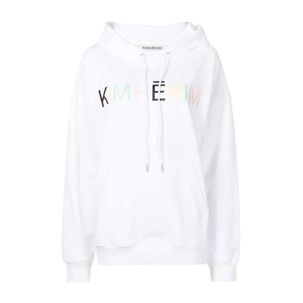 Kimhekim Witte Pullover Sweater met Maglia White Dames