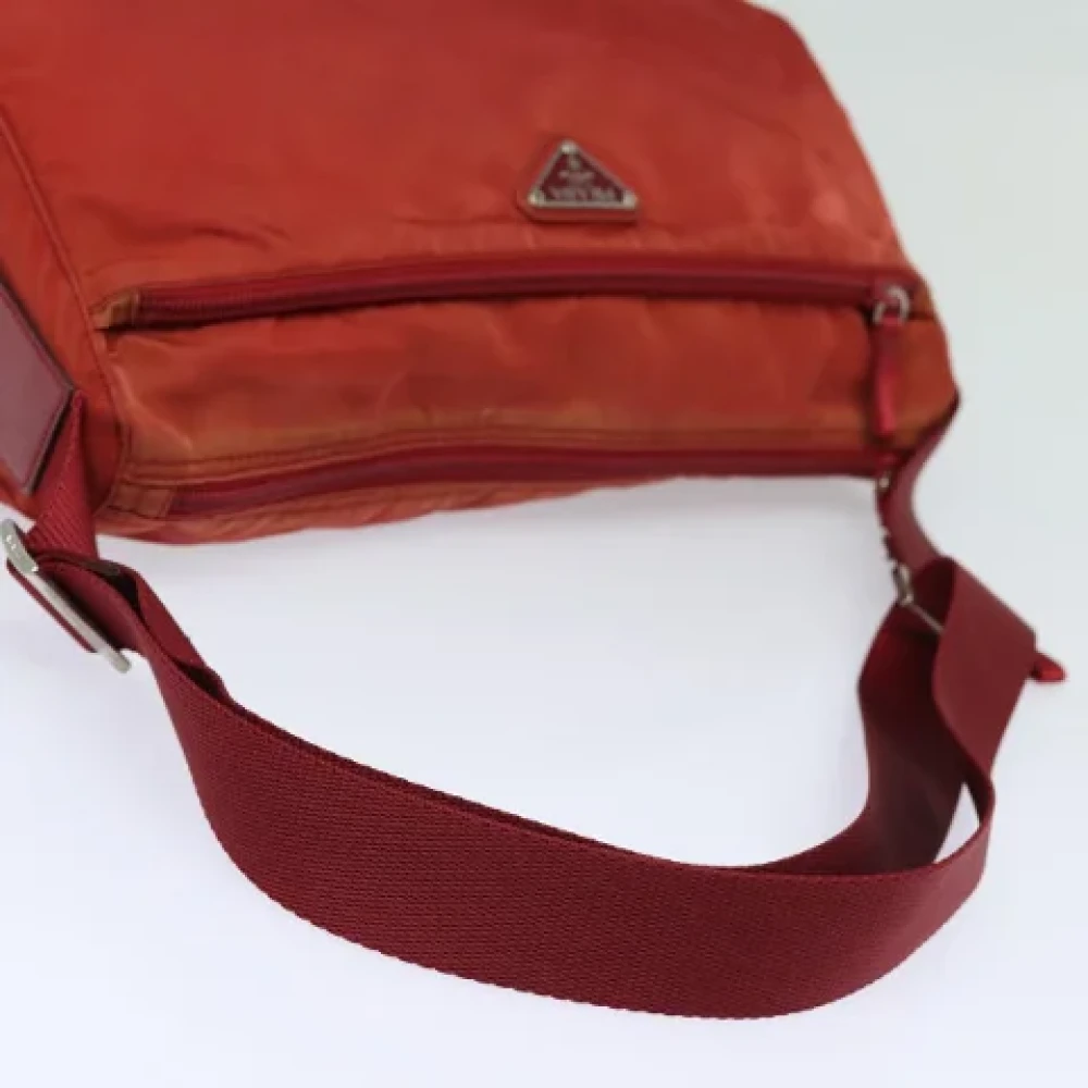 Prada Vintage Pre-owned Nylon prada-bags Red Dames
