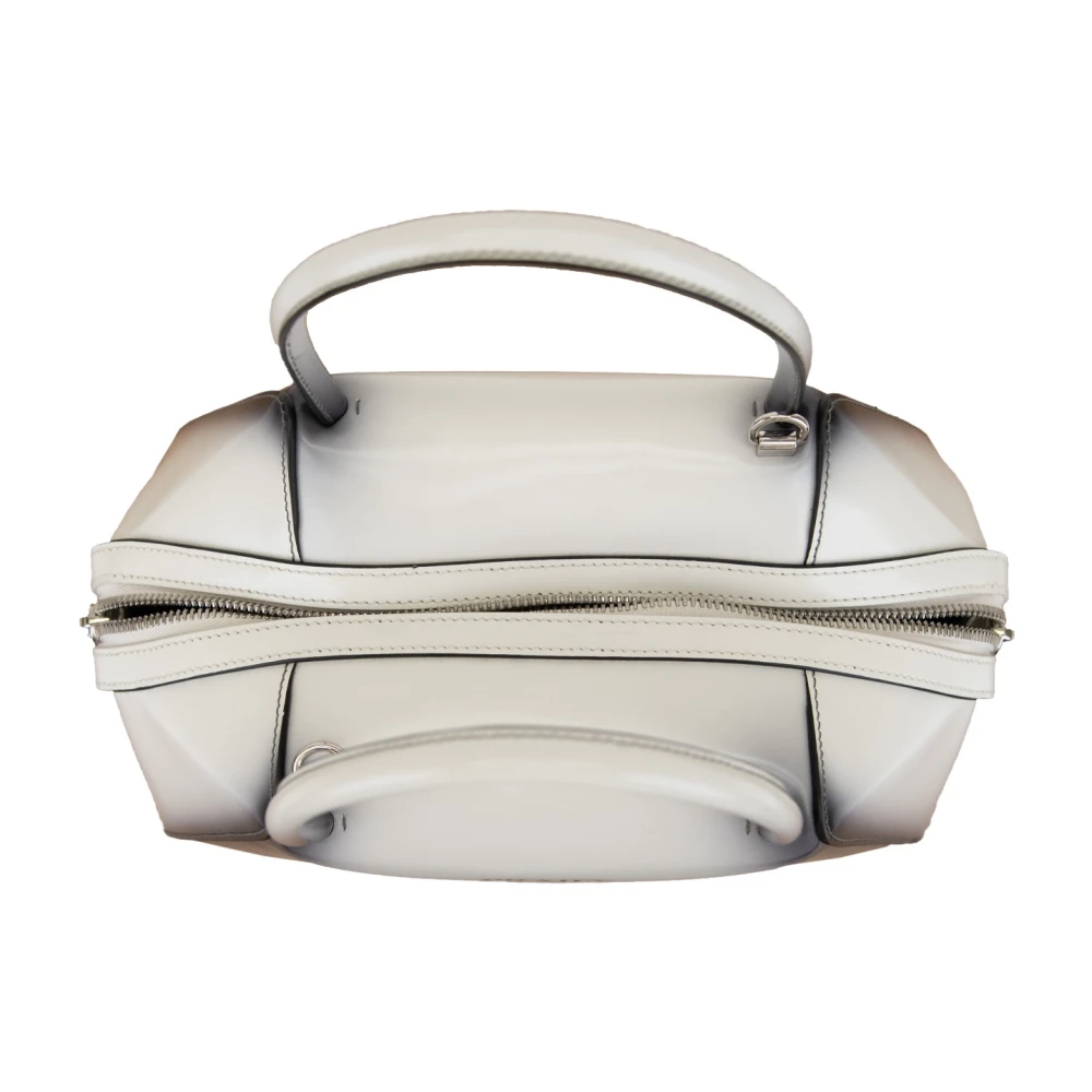 Prada Leren schoudertas met ritssluiting White Dames