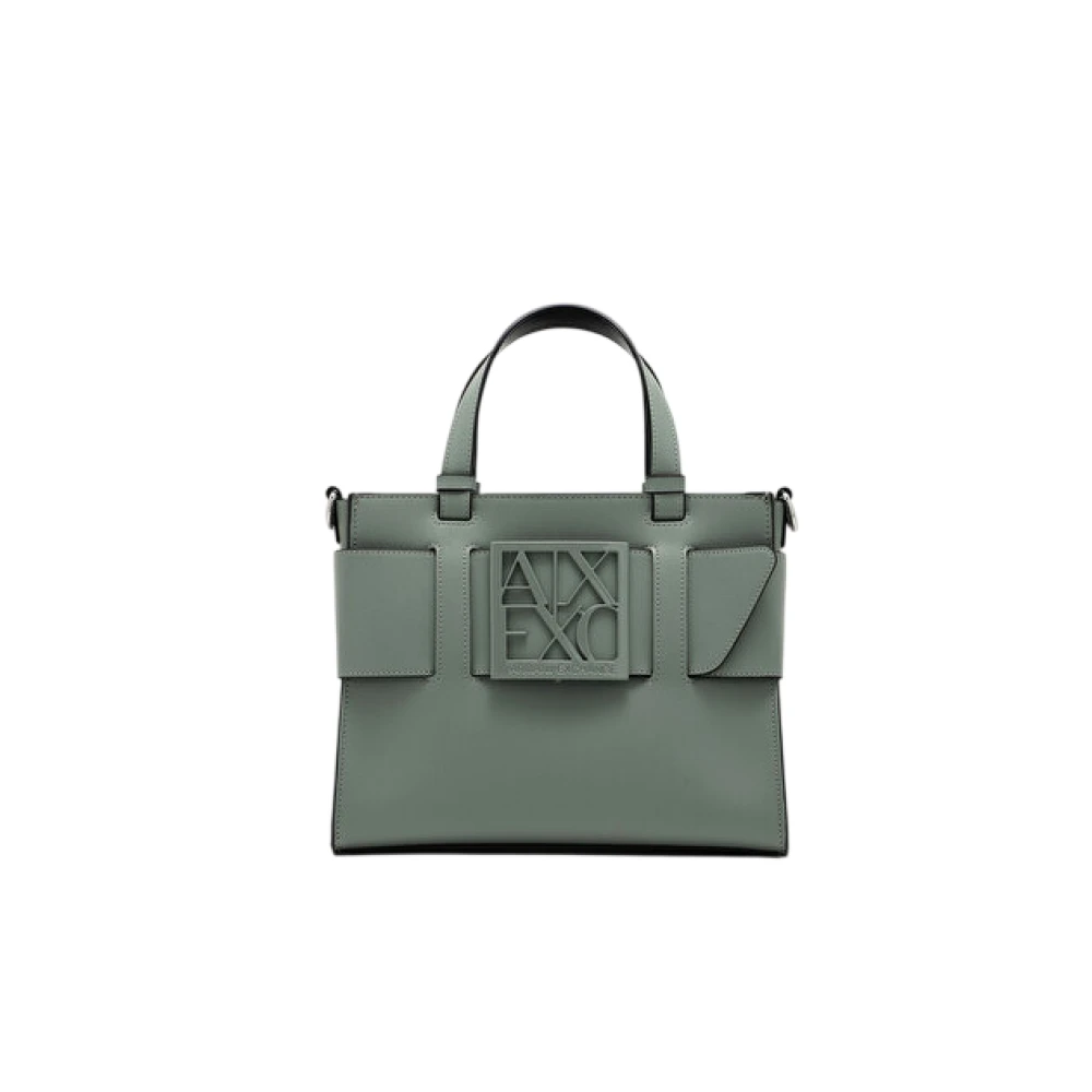 Armani Exchange Vrouw Groente Tassen Dames, Groen, One Size, Handtas