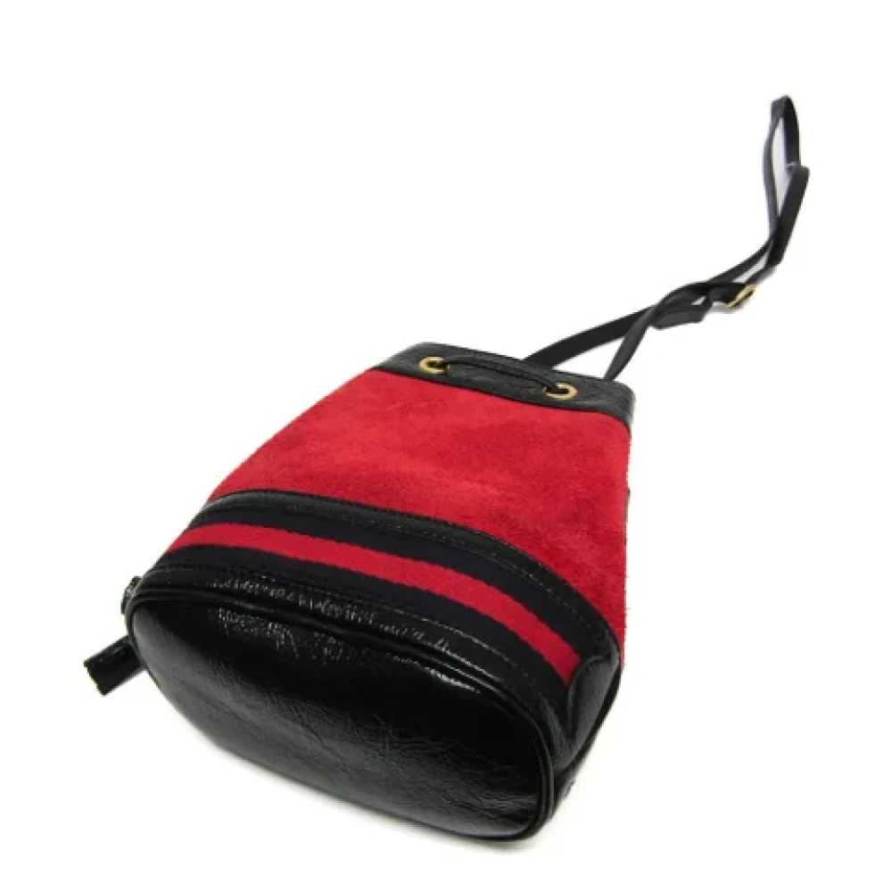 Gucci Vintage Pre-owned Suede gucci-bags Red Dames