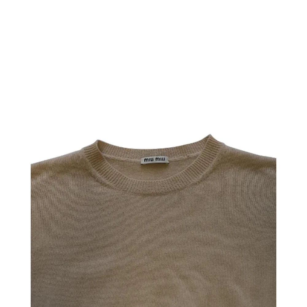 Miu Pre-owned Cashmere tops Brown Dames