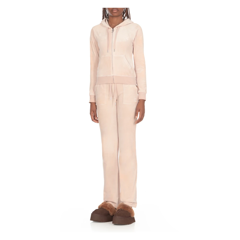 Juicy Couture Robertson Hoodie van polyester stretchstof Pink Dames