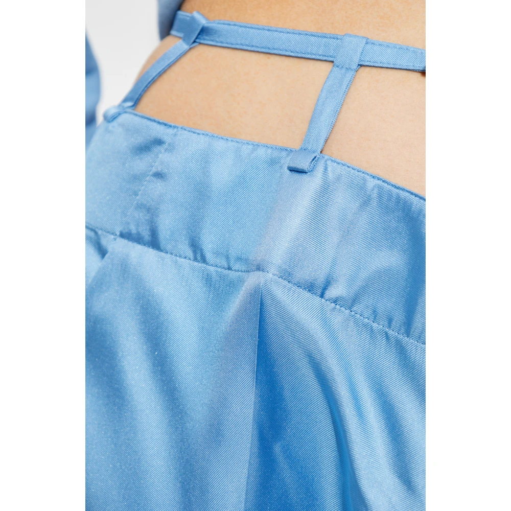 Dsquared2 Zijden broek Blue Dames
