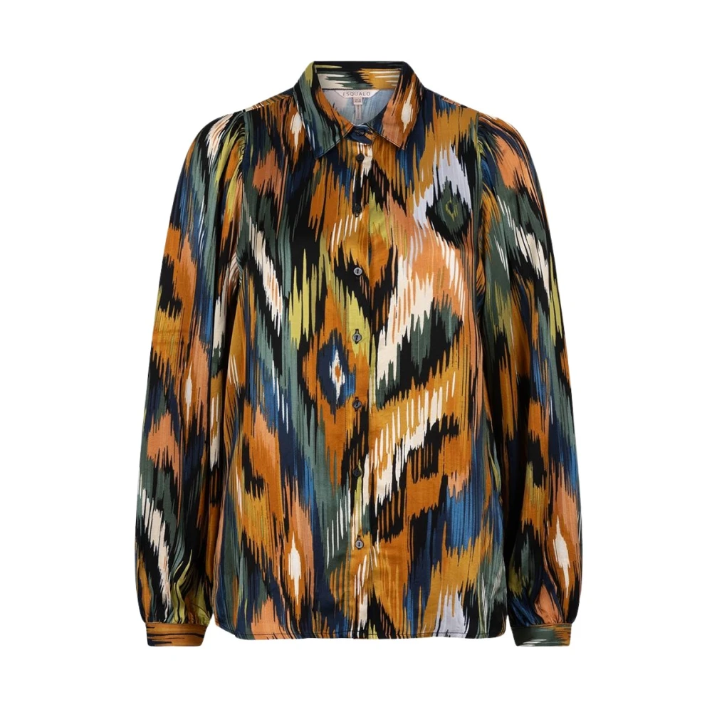 Esqualo Basic Universe Lightning Print Blouse Multicolor Dames