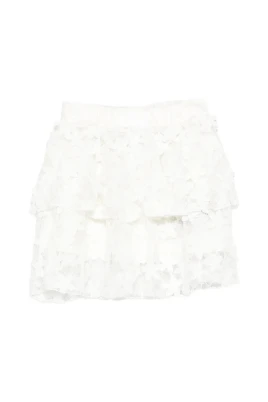 Layered Floral Lace Skirt