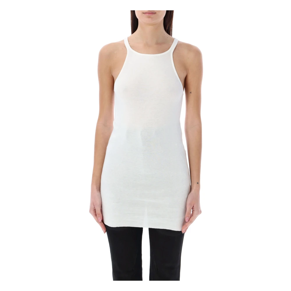Rick Owens Racer Back Tank White Dames
