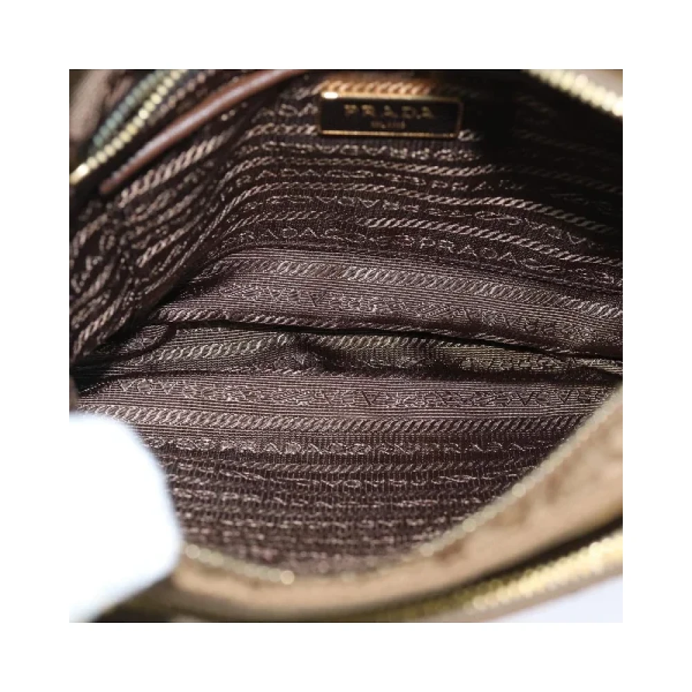Prada Vintage Pre-owned Nylon prada-bags Brown Dames