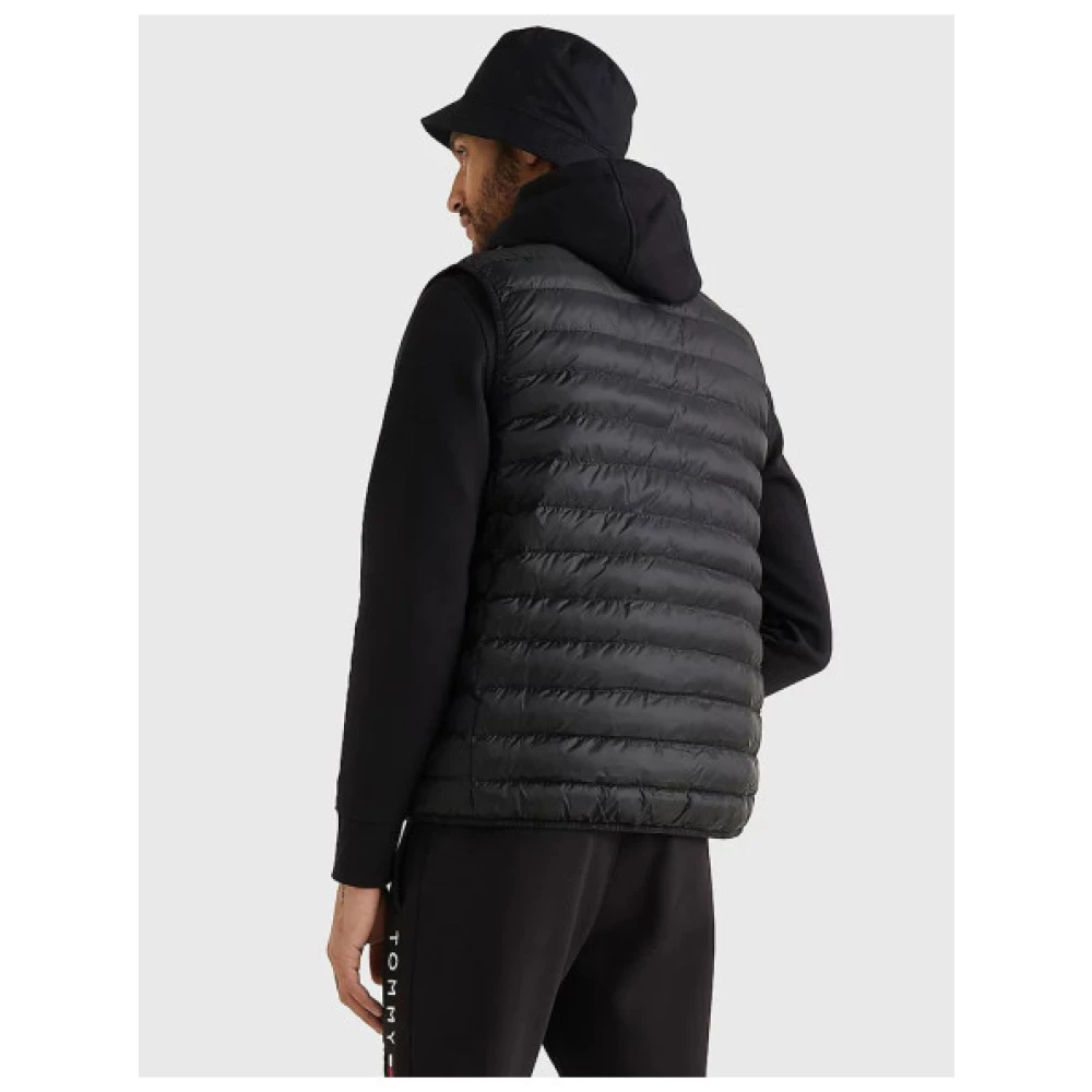 Tommy Hilfiger Opvouwbare mouwloze donsjas zwart Black Heren