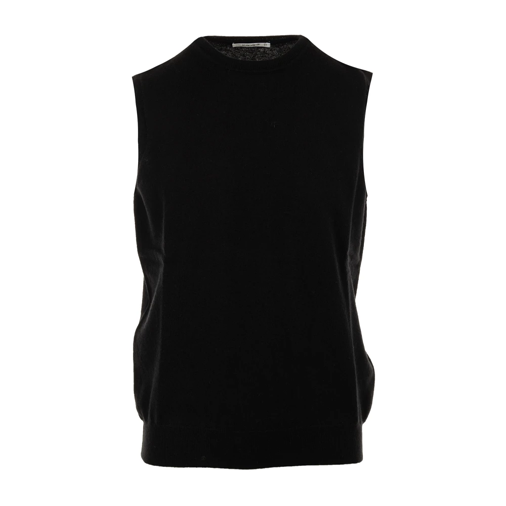 Kangra Zwarte Trui Ronde Hals Stijl Black Heren