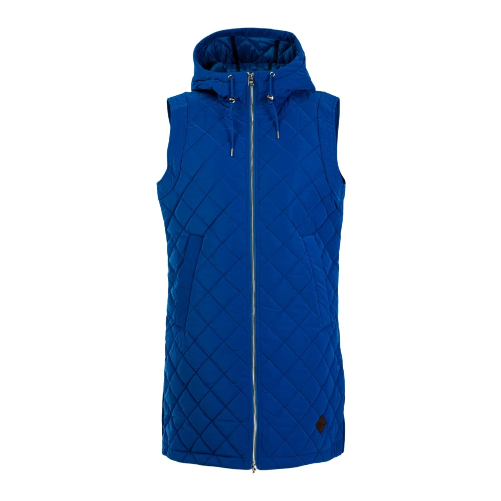 Husky Original Lange mouwloze gewatteerde jas Lorelai Blue Dames