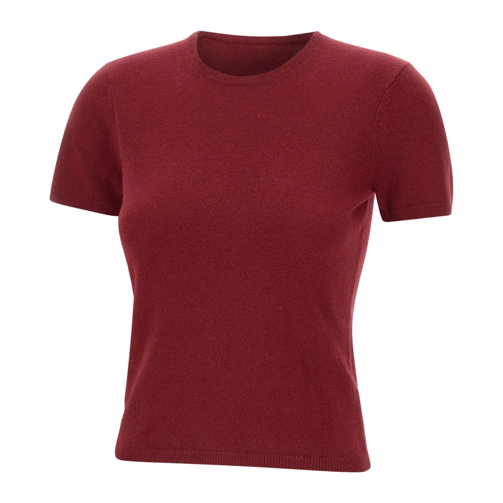 The Garment Women's Red Round-Neck Knitwear, 2XS, Como Knit Tee