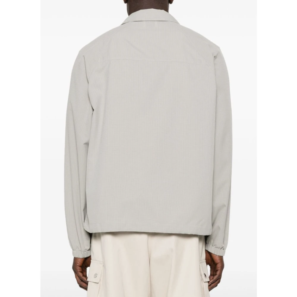 ROA Stijlvol Geperforeerd Shirt in Zand Gray Heren