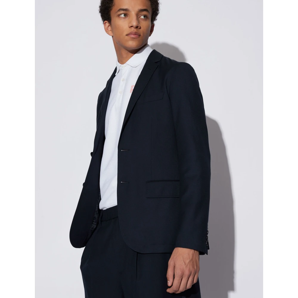 Armani Exchange Formal Blazer Blue Heren