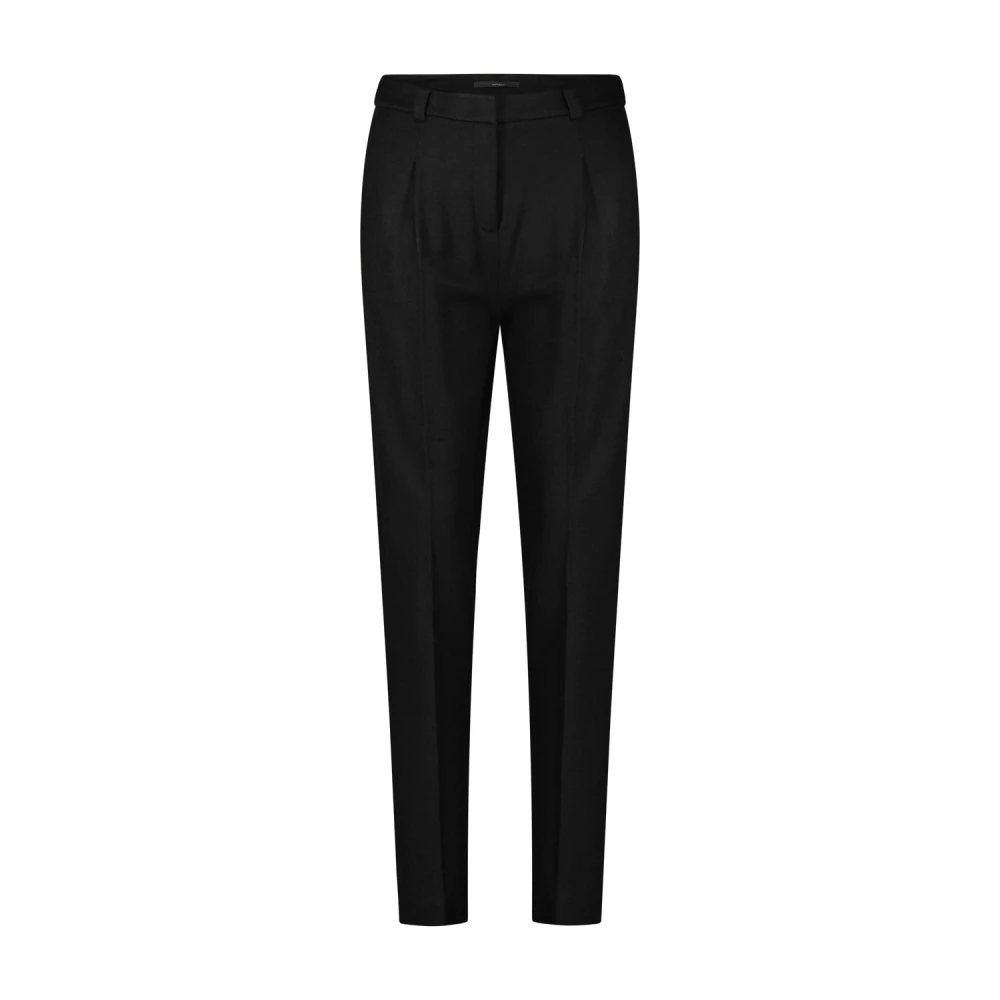 Windsor Wollen broek met elegante details Black Dames