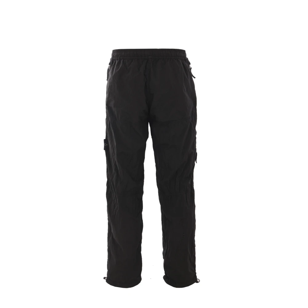 Stone Island Zwarte joggingbroek met elastische taille Black Heren