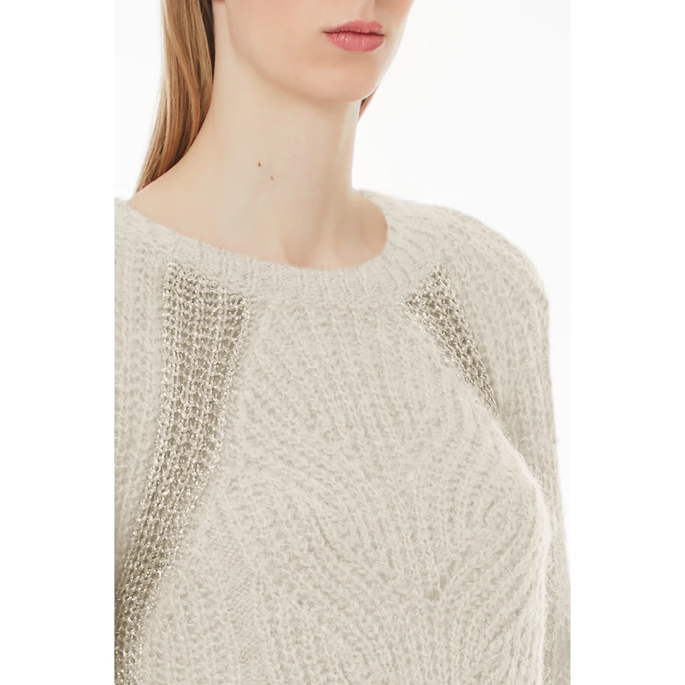 Liu Jo Gesloten Gebreide Trui Gray Dames