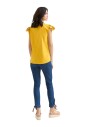 t-shirt-jaune-a-manches-courtes-avec-details-geo-classic