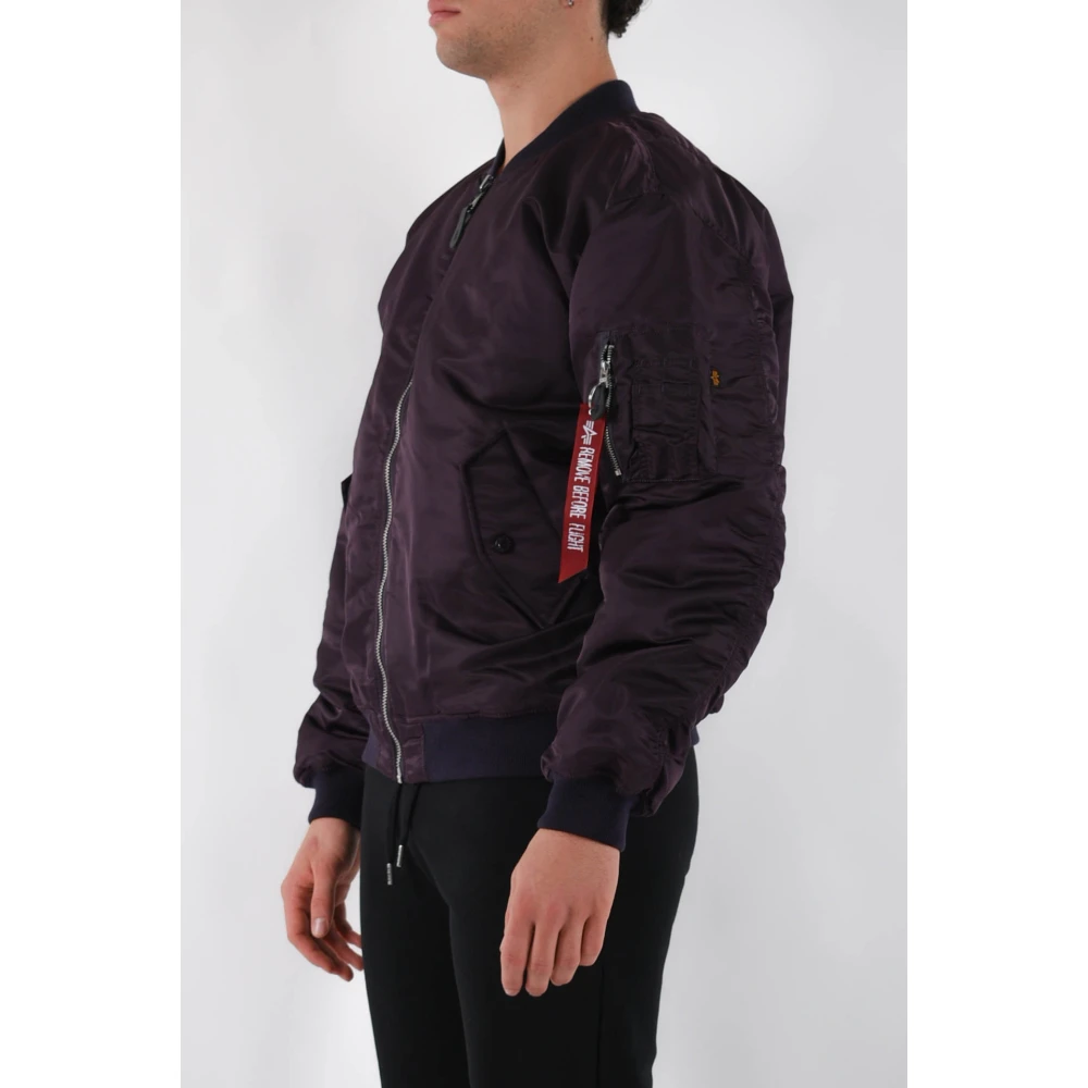 alpha industries Klassieke Bomberjack met Ritssluiting Purple Heren