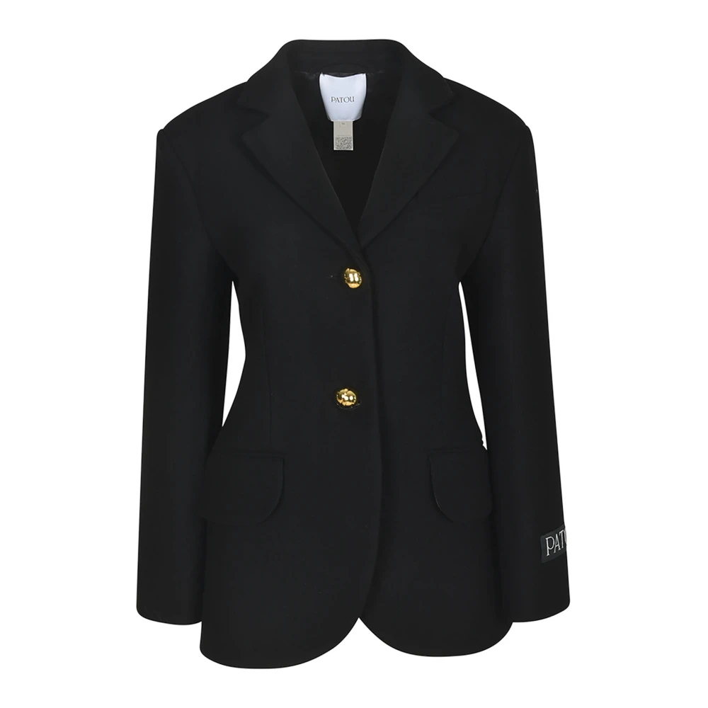 Patou Zwarte Jassen voor Stijlvolle Look Black Dames