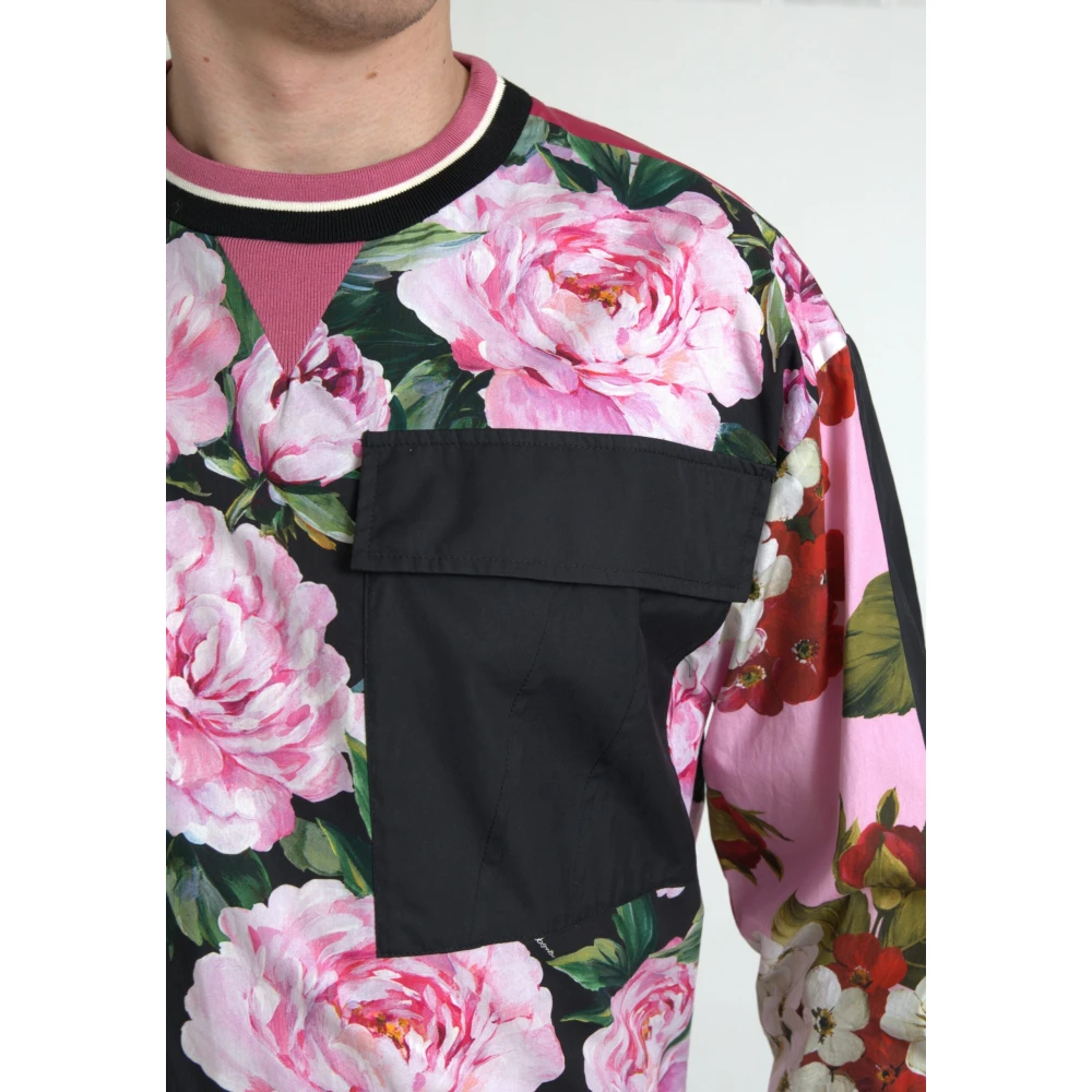 Dolce & Gabbana Bloemrijk Extravagant Sweater Multicolor Heren